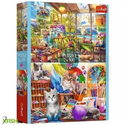 Trefl: A festészet művészete - 2 x 500 darabos puzzle