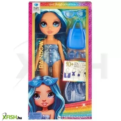 rainbow high: vízparti divat öltöztethető strandoló divat baba - skyler