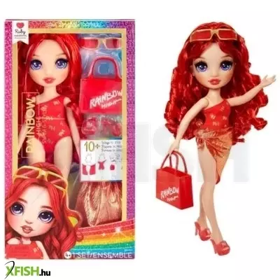 rainbow high: vízparti divat öltöztethető napozó divat baba - ruby