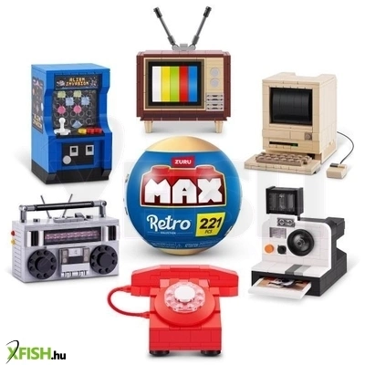 Zuru: Max építőjáték, Retro tárgyak, 1. széria - többféle