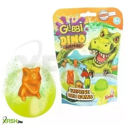 Glibbi: Meglepetés fürdőbomba dinó figurával