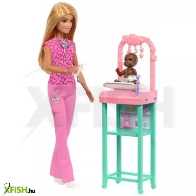 Barbie: Karrierista Barbie baba szettben - Gyerekorvos