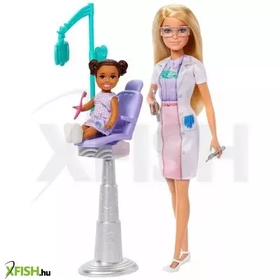 Barbie: Karrierista Barbie baba szettben - Fogorvos