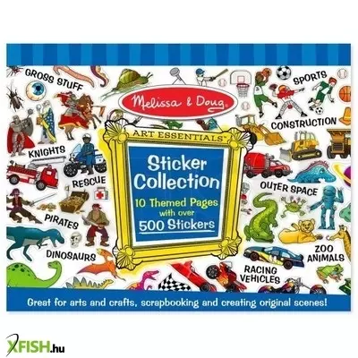 Melissa & Doug: Matricagyűjtő füzet 500 matricával