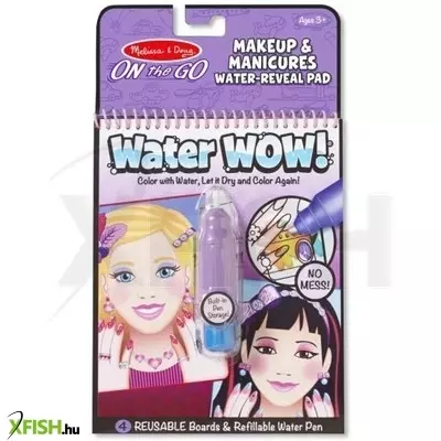 Melissa & Doug: Rajzolás vízzel - Smink és manikűr