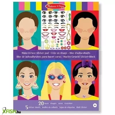 Melissa & Doug: Készíts arcot matrica készlet