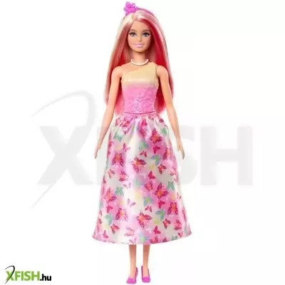 Barbie: Varázslatos hercegnő baba - rózsaszín