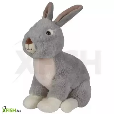 Nicotoy: Ülő plüssnyuszi - 23 cm, szürke