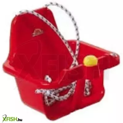 támlás hinta dudával - piros