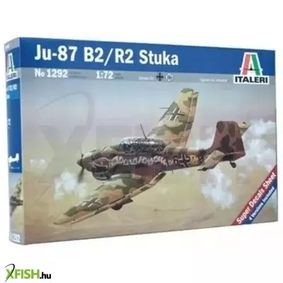 Italeri: JU-87 B-2/R-2 Stuka repülőgép makett, 1:72 CSOMAGOLÁSSÉRÜLT