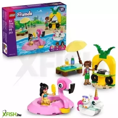 LEGO® Friends Medencés buli flamingóval és egyszarvúval 42658