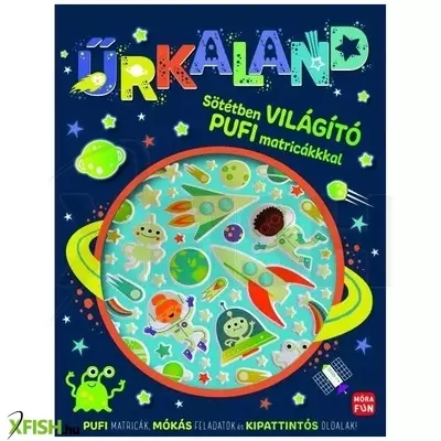 Űrkaland - Foglalkoztatókönyv világítós pufi matricákkal