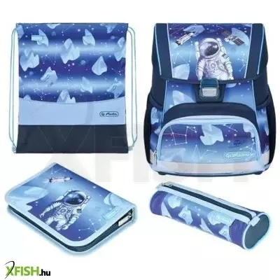 Cosmic űrhajós mintás Loop Plus iskolatáska szett