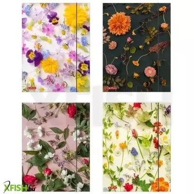 Herlitz: Flower gumis mappa, A4 - többféle