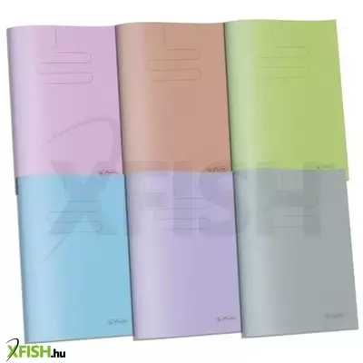 Herlitz: A4-es méretű, pasztell színű sima füzet - többféle