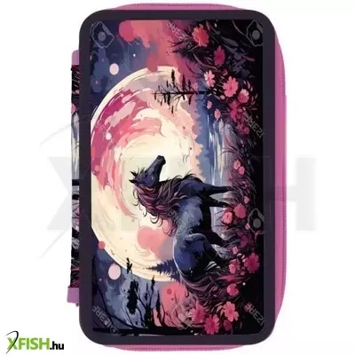 Herlitz: Ló mintás tolltartó, háromemeletes