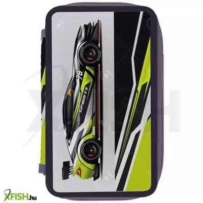 Herlitz: Autó mintás tolltartó, háromemeletes