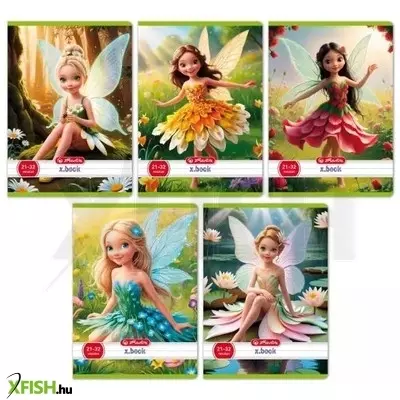 Flower Fairy: A5-ös vonalas füzet, 4. osztálytól - többféle