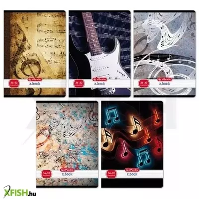 Herlitz: A5-ös hangjegy füzet, 36-32 - többféle