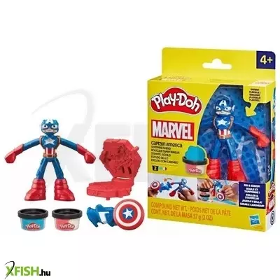 Play-Doh: Marvel figurás gyurmakészlet - Amerika kapitány