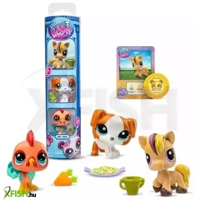 Littlest Pet Shop: Játékkészlet hengerben, 7. generáció, 3. széria - 163-165