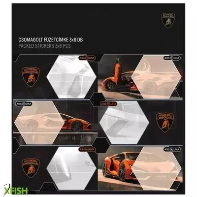 lamborghini: füzetcímke - 3 x 6 db-os