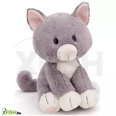 Nici: Plüss cica, ülő - szürke, 25 cm