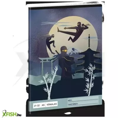 Ninjas in the Dark: Vonalas füzet - 4. osztálytól, A5