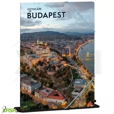 Cityscape: Budapest mintás gumis mappa - A4