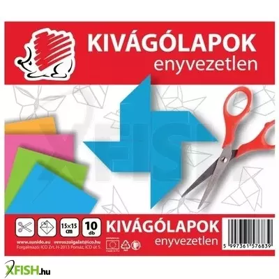 ICO Süni: Kivágólap - enyvezetlen, 15 x 15 cm, 10 lapos