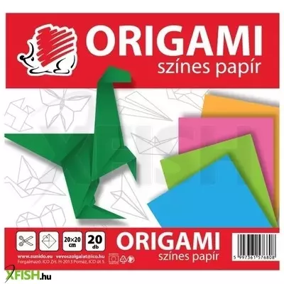 ICO Süni: Origami lapok - 20 x 20 cm, 20 lapos