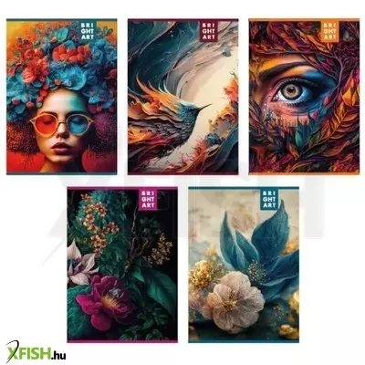 Brightart négyzetrácsos füzet - A/4, többféle