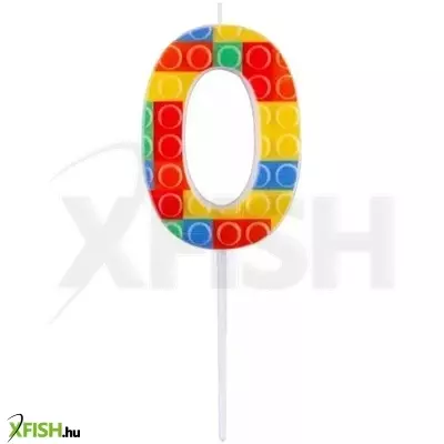 Építőkocka mintás gyertya - 0