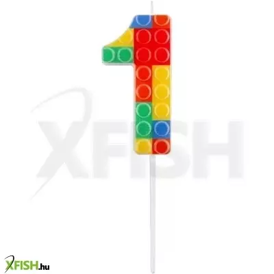 Építőkocka mintás gyertya - 1