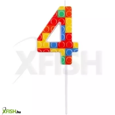 Építőkocka mintás gyertya - 4