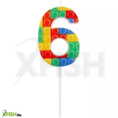 Építőkocka mintás gyertya - 6
