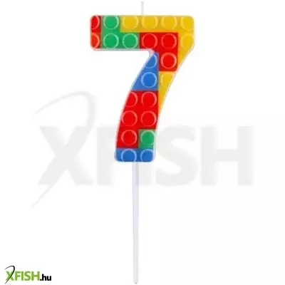 Építőkocka mintás gyertya - 7