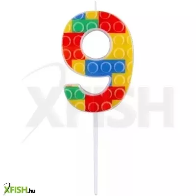 Építőkocka mintás gyertya - 9