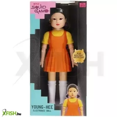 Squid Game: Young-Hee interaktív baba - 30 cm, angol nyelvű