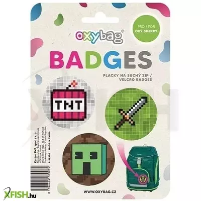 Oxybag Sherpy: Táskadísz - 3 db-os, gamer mintás