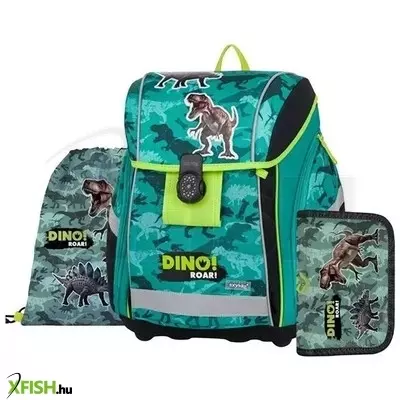 Dinó mintás prémium iskolatáska szett - 3 részes