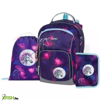 Oxy Go: Unikornis mintás iskolatáska szett - 3 részes