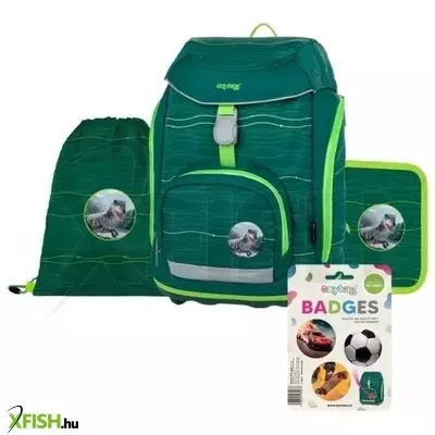 Oxy Sherpy: Green iskolatáska szett - 4 részes