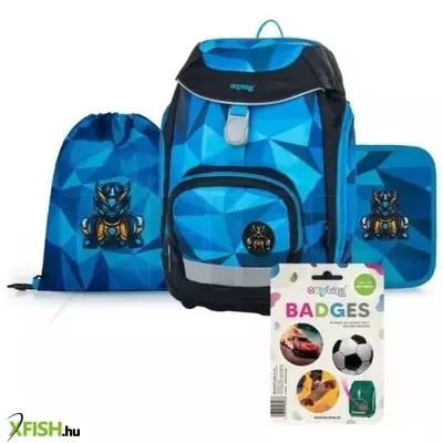 Oxy Sherpy: Robot mintás iskolatáska szett - 4 részes
