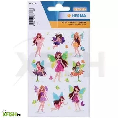 Herma: Varázslatos tündér mintás csillogós fóliamatrica