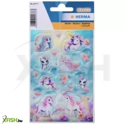 Herma: Varázslatos unikornis mintás pufimatrica