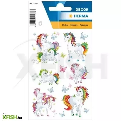 Herma: Unikornis mintás matrica
