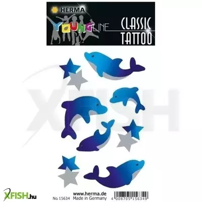 Herma: Delfin mintás tetováló matrica