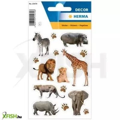 Herma: Szafari állat mintás matrica