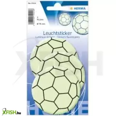 Herma: Sötétben világító foci mintás matrica - nagy